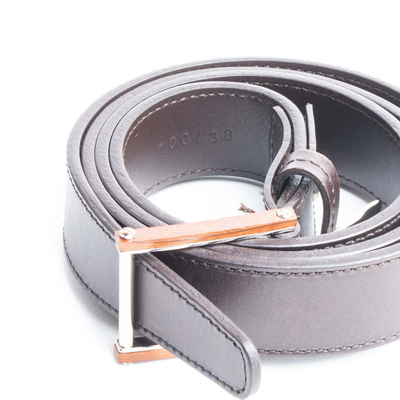 ErMenegildo Zegna Belt Men size 100 Saddle Brown
